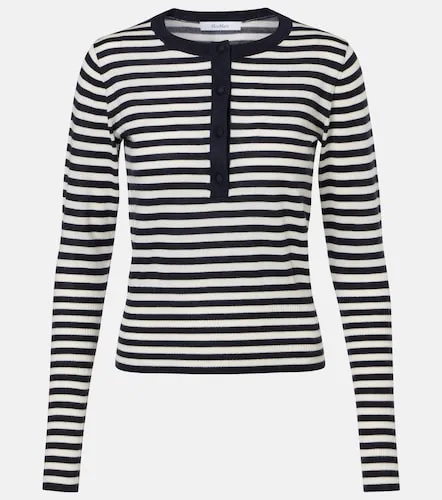 Striped cashmere Henley sweater - Max Mara - Modalova