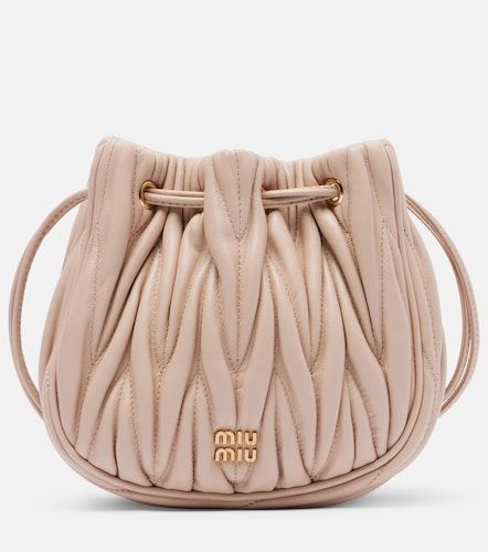 Bolso saco de piel matelassé - Miu Miu - Modalova