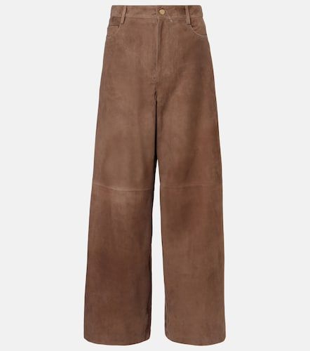 Pantaloni Fulmine in suede a gamba larga - 'S Max Mara - Modalova