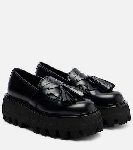 Sofa leather platform loafers - McQueen - Modalova