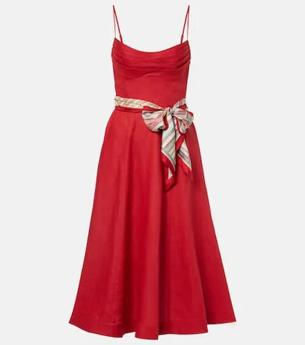 Rebellion linen midi dress - Zimmermann - Modalova