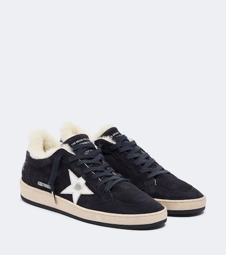 Ball Star shearling-lined suede sneakers - Golden Goose - Modalova