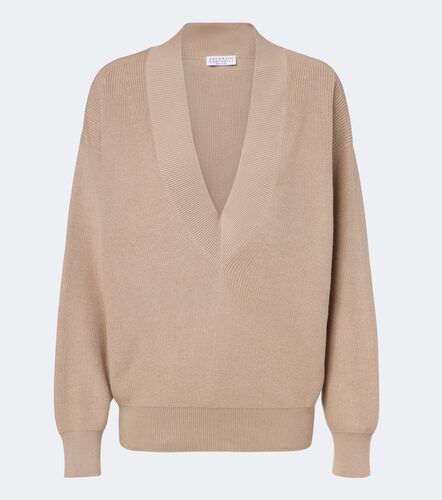 Monili cotton sweater - Brunello Cucinelli - Modalova
