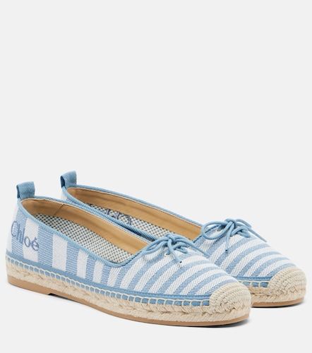 Isla striped canvas espadrilles - Chloe - Modalova