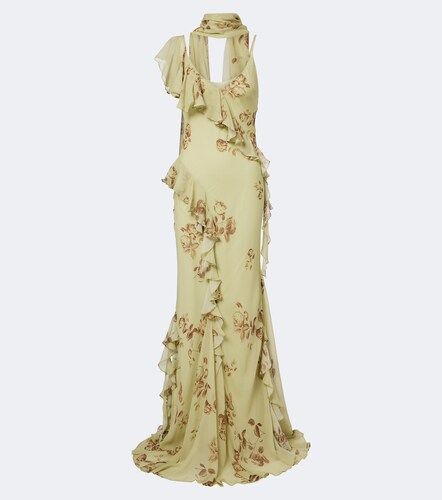 Abito lungo Mayara in georgette - De La Vali - Modalova