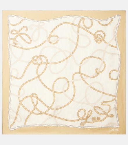 Pañuelo de sarga de seda con anagrama - Loewe - Modalova