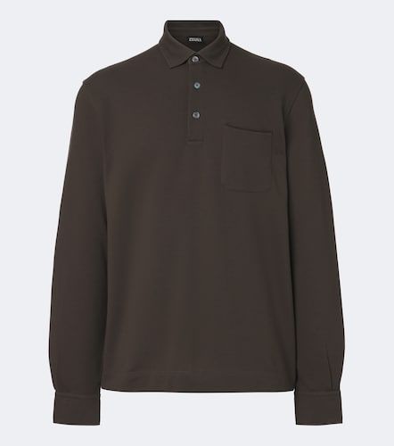 Zegna Polo de piqué de algodón - Zegna - Modalova