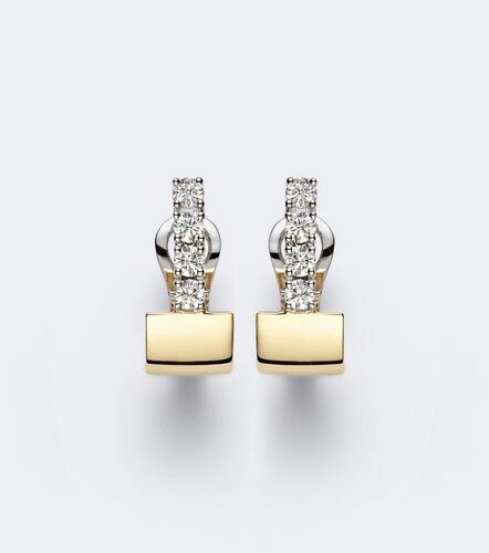 Pendientes Golden Strada de oro de 18 ct con diamantes - Yeprem - Modalova