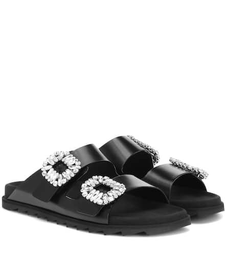 Slidy Viv' leather sandals - Roger Vivier - Modalova