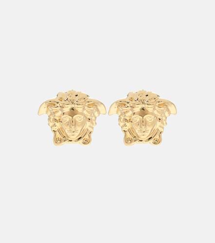 Versace Medusa gold-plated earrings - Versace - Modalova