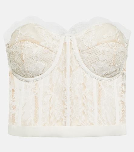 McQueen Top con encaje de guipur - McQueen - Modalova
