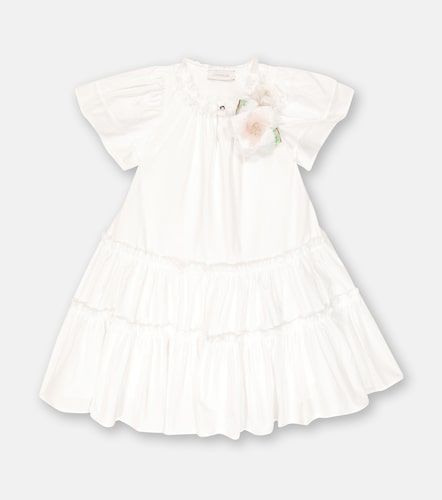 Vestido de tafetán con volantes - Monnalisa - Modalova