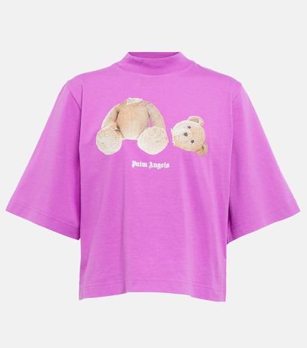 T-shirt in cotone con logo - Palm Angels - Modalova