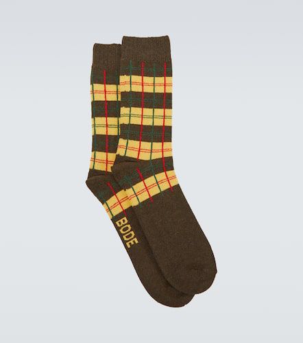 Bode Plaid wool-blend socks - Bode - Modalova