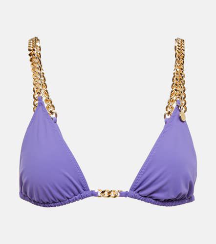 Chain-trimmed triangle bikini top - Stella McCartney - Modalova