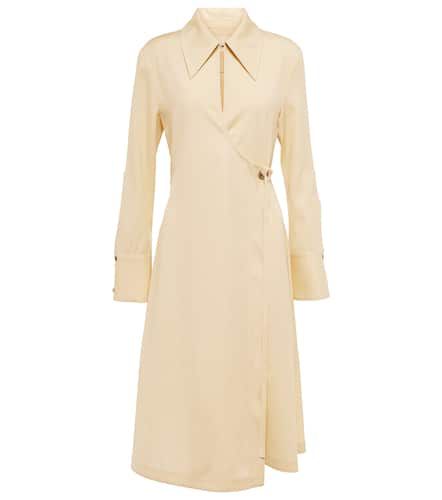 Vestido wrap en sarga de lana - Jil Sander - Modalova