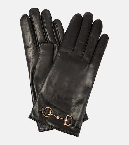 Gucci Guantes Horsebit de piel - Gucci - Modalova