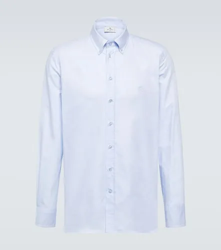 Camicia Oxford in cotone con logo - Etro - Modalova