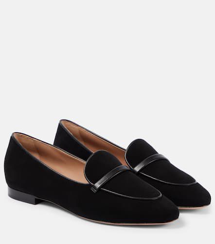 Bruni leather-trimmed suede loafers - Malone Souliers - Modalova