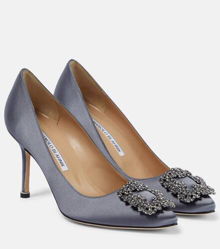 Hangisi 90 embellished satin pumps - Manolo Blahnik - Modalova