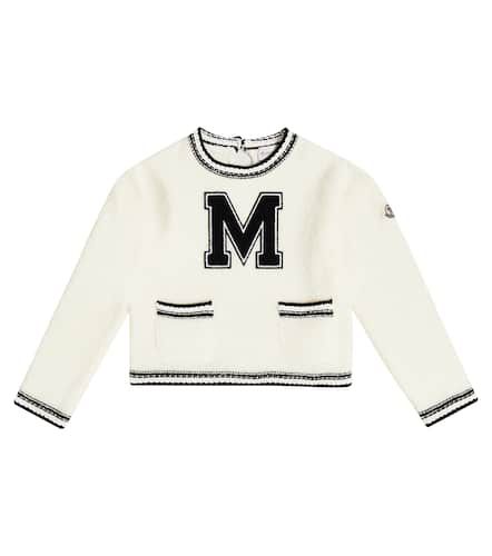 Jersey en mezcla de lana con logo - Moncler Enfant - Modalova