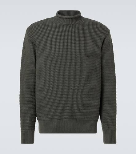 Fisherman waffle-knit wool sweater - Sunspel - Modalova