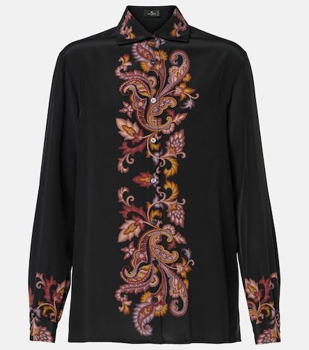 Camicia in seta con stampa paisley - Etro - Modalova