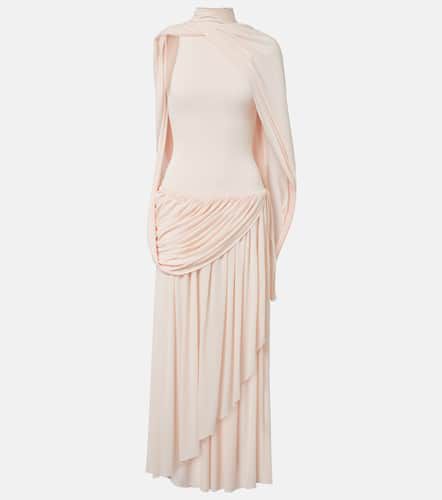 AlaÃ¯a Draped jersey midi dress - Alaia - Modalova