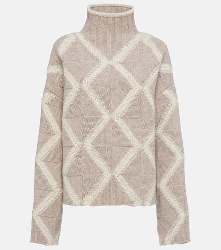 Argyle wool turtleneck sweater - Bottega Veneta - Modalova