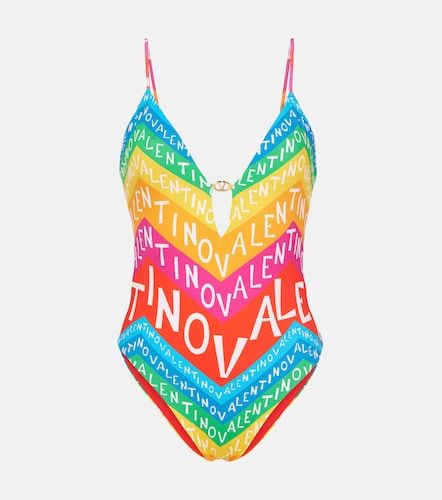 Valentino Costume intero con logo - Valentino - Modalova