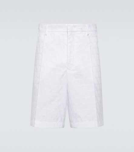 Jacquard-Shorts aus Baumwollpopeline - Valentino Garavani - Modalova