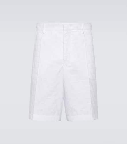 Jacquard cotton poplin shorts - Valentino - Modalova