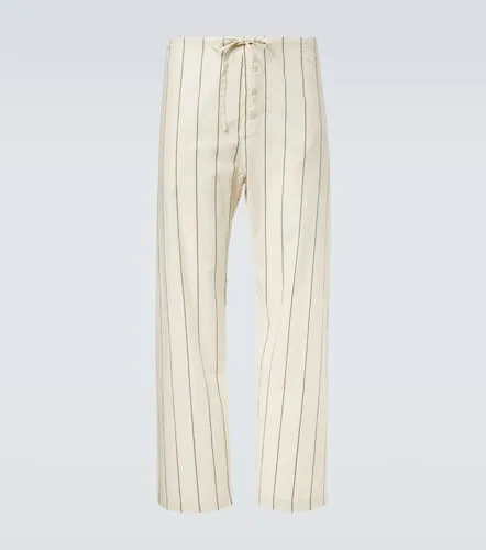 Celery striped cotton pajama pants - Bode - Modalova
