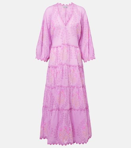 Vestido largo de algodón estampado - Juliet Dunn - Modalova