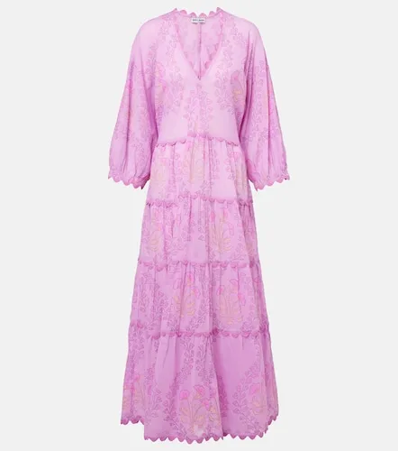 Vestido largo de algodón estampado - Juliet Dunn - Modalova