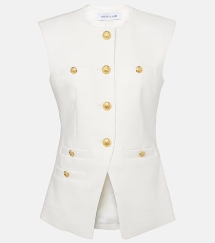 Tamara linen-blend vest - Veronica Beard - Modalova