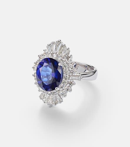 Reign Supreme 18kt white gold ring with sapphire and diamonds - Yeprem - Modalova