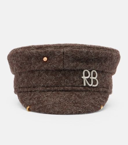 Pierced wool-blend newsboy cap - Ruslan Baginskiy - Modalova