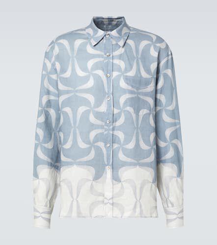 Commas Mantra printed linen shirt - Commas - Modalova