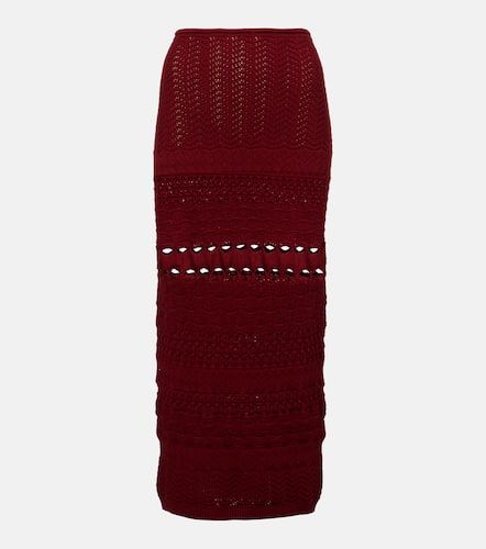 Cut-out knitted midi skirt - Elie Saab - Modalova