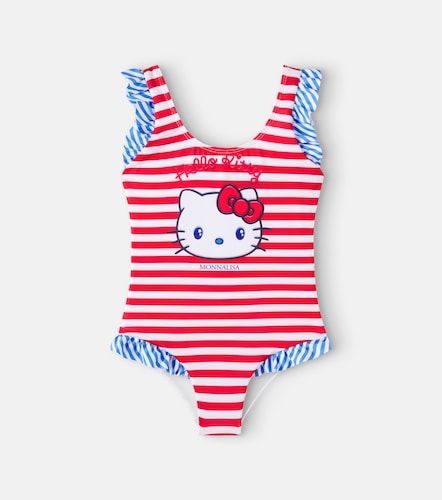 X Hello Kitty bañador a rayas - Monnalisa - Modalova