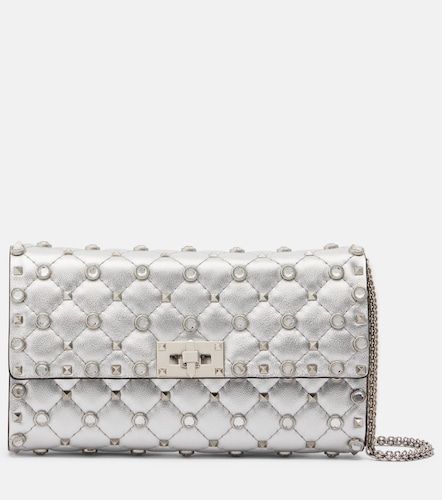 Rockstud Spike metallic leather shoulder bag - Valentino Garavani - Modalova