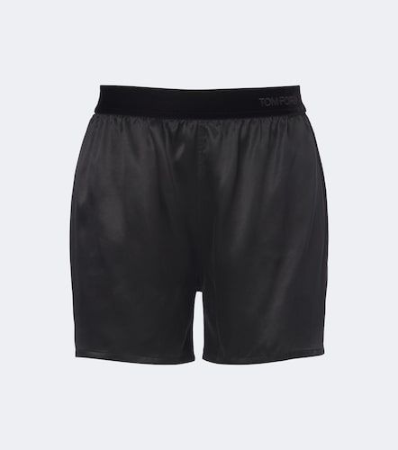 Shorts de pijama de satén de seda - Tom Ford - Modalova