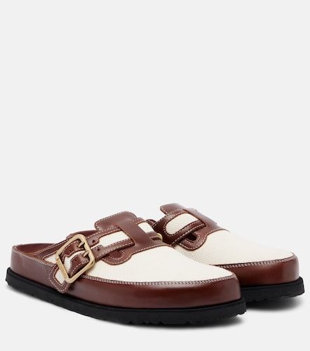Boston leather-trimmed woven clogs - Birkenstock 1774 - Modalova