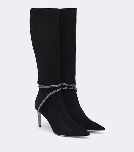 Cleo embellished suede knee-high boots - Rene Caovilla - Modalova