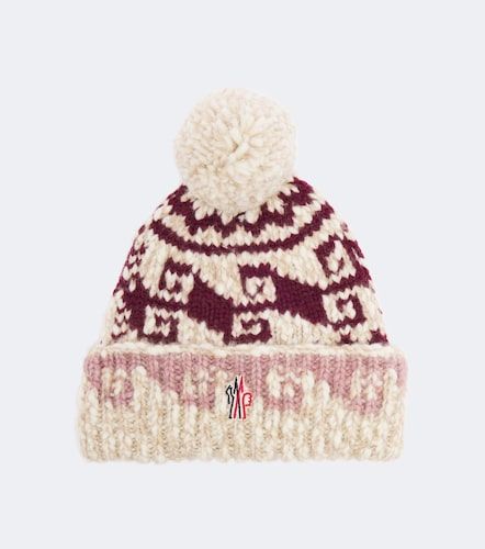 Jacquard wool and alpaca-blend beanie - Moncler Grenoble - Modalova
