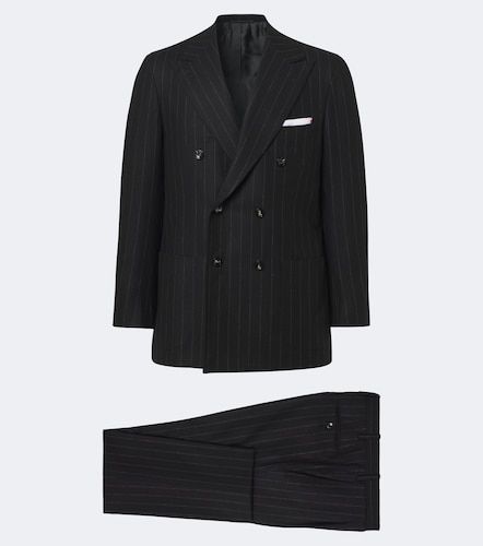 Pinstriped wool and cashmere suit - Kiton - Modalova