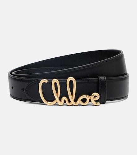 Iconic embellished leather belt - Chloe - Modalova