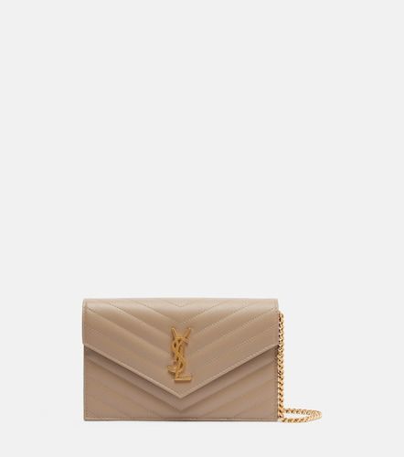 Cassandre matelasse envelope leather wallet on chain - Saint Laurent - Modalova