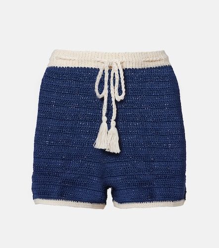 Shorts in crochet di cotone - Anna Kosturova - Modalova